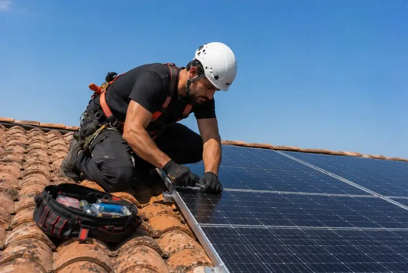 Maintenance et monitoring de panneaux solaires à Baudreix